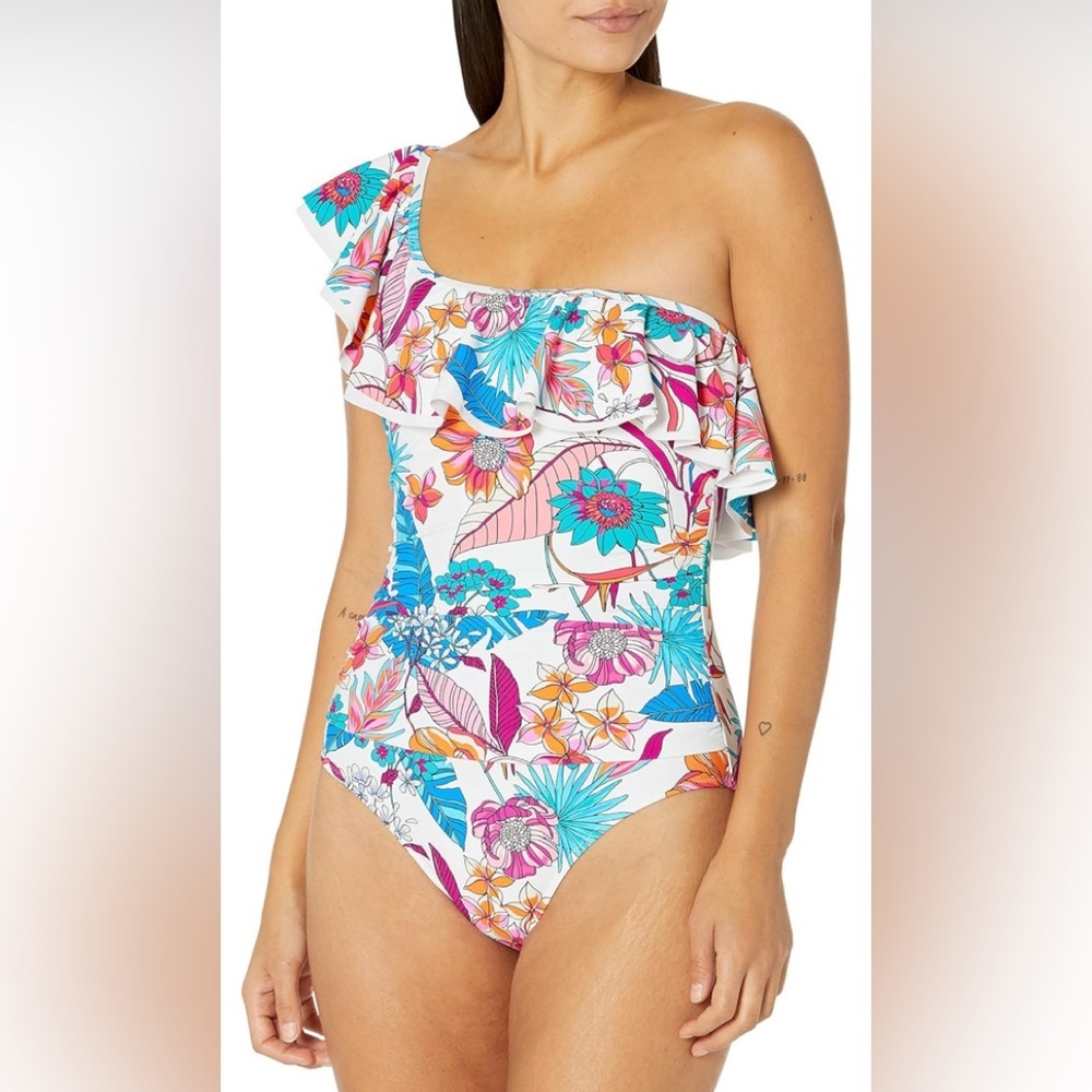 Profile by Gottex Women's Standard Bohemian Gypsy Shoulder One Piece,adjustable